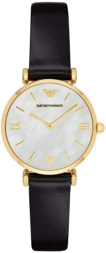 Vista 2 de Emporio Armani Reloj de vestir para mujer con correa de acero inoxidable