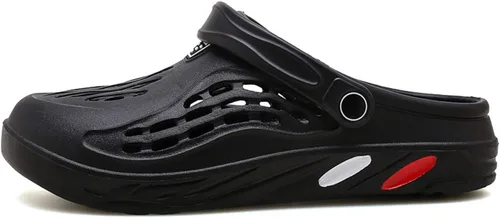Vista 5 de CYian Zuecos clásicos para hombre y mujer, ligeros, sin cordones, pantuflas de playa, zuecos de jardín