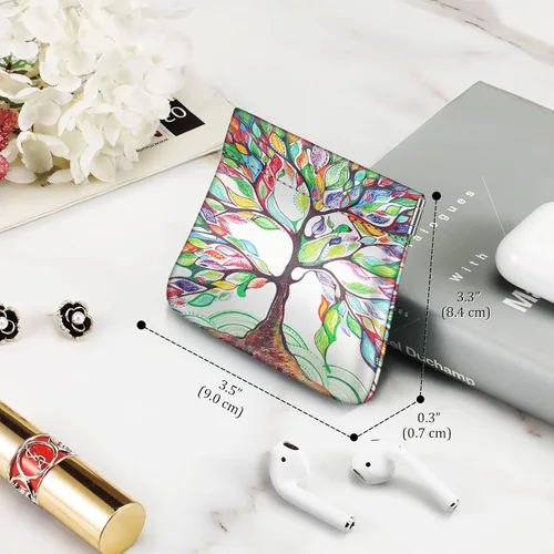 Vista 7 de Fintie - Monedero de piel sintética para monedas para mujeres y niñas, Love Tree, Moda
