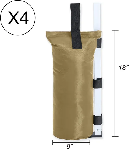 Vista 2 de ABCCANOPY - Juego de anclaje de 4 bolsas de arena de 112 libras para toldos desplegables para exteriores