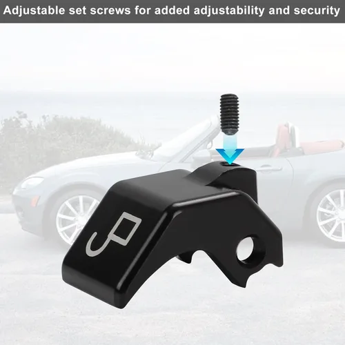 Vista 3 de Kit de reconstrucción de pestillo superior convertible para Mazda Miata Billet Aluminio (NEGRO)