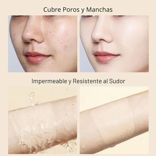 Vista 6 de UODO Base líquida UODO - Base hidratante ligera / mate de larga duración, maquillaje de base invisible, 1.05 onzas líquidas (blanco C01 mate)