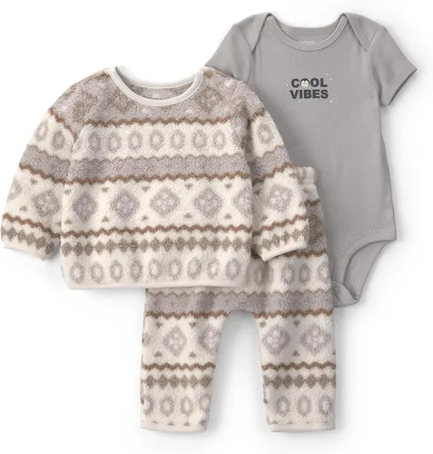 Vista 14 de Carter's Baby Boys' 3-piece Bodysuit Pant Sets Construcción azul