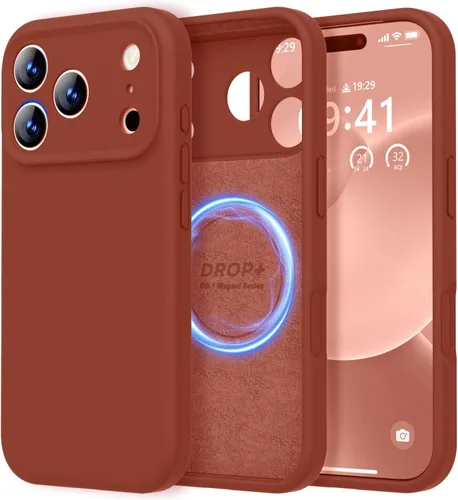 Vista 376 de LOVE 3000 Diseñada para Funda iPhone Air, Silicona Premium [Compatible con Magsafe][Forro de Microfibra Suave Anti-Rayones] Funda Protectora