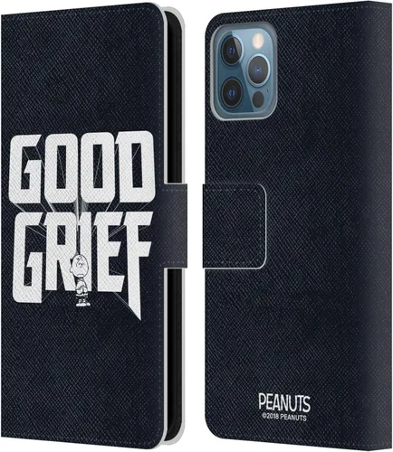 Vista 65 de Head Case Designs Funda de piel con licencia oficial de Peanuts Charlie Brown Good Grief Rock Tees compatible con Apple iPhone 11 Charlie Brown Buen