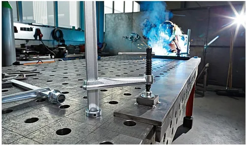 Vista 5 de Bessey TW28-30-12K Elemento de sujeción Tw28 de 11.81 pulgadas/4.72 pulgadas con mango, plata/rojo