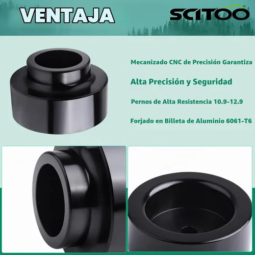 Vista 3 de SCITOO Kit de elevación niveladora trasera de 1.5" Compatible para GMC Yukon 2001-2019, Yukon XL 2015-2018, Yukon XL 1500 2001-2014, Envoy