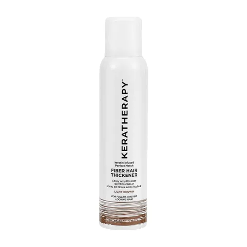 Vista 10 de Keratherapy Spray espesante de fibra con infusión de queratina, marrón medio, 4 onzas líquidas, 4.7 fl oz – Laca para el cabello voluminizadora