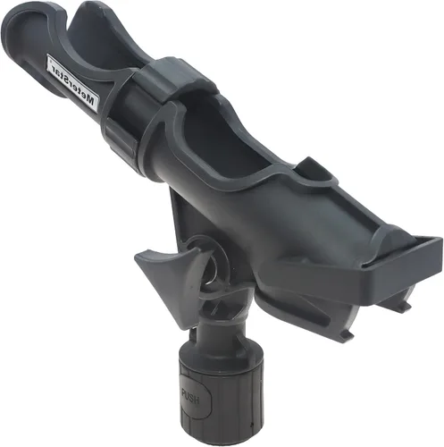 Vista 10 de Soporte para caña de pescar de 360 grados con soporte para caña de pescar, soporte de caña con kit de base de montaje en riel con accesorios
