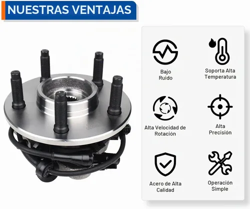 Vista 6 de PAROD Par 515003 Conjunto de cojinete de cubo de rueda delantera