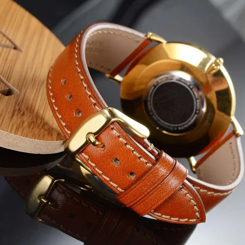 Vista 5 de WOCCI Luxury Watch Bands, Full Grain Leather, Replacement Straps for Men and Women, Band Width 18mm 20mm 22mm