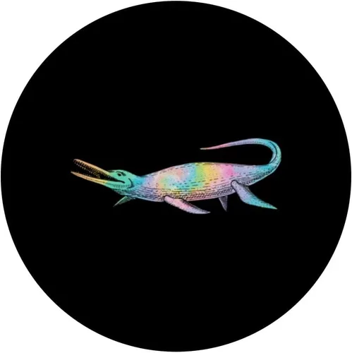 Vista 3 de Mosasaurus Dino Future Paleontólogo Dinosaurio PopSockets intercambiables PopGrip