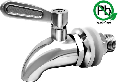 Vista 2 de [Actualizado] Despachador de bebidas más duradero, repuesto, acabado pulido de acero inoxidable, repuesto de despachador de agua, compatible