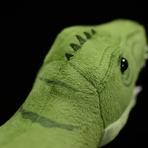 Vista 6 de Simulation Tyrannosaurus - Juguete de peluche de dinosaurio T-Rex grande de 19 pulgadas, juguete de peluche grande de 19 pulgadas, figuras suaves