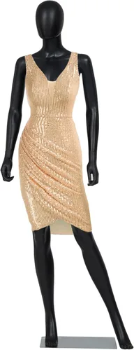 Vista 12 de Kinsuite 2 piezas de maniquí de cuerpo completo para mujer, soporte extraíble ajustable, forma de maniquí femenino, exhibición realista con base