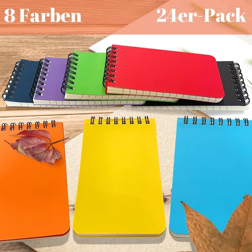 Vista 6 de OSIMIG Pocket Notebooks Set of 24 - Small 3x5 Spiral Notepads with Lined Pages