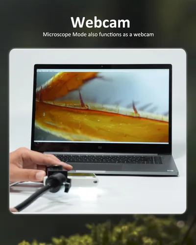 Vista 7 de MicroCam X1 - Cámara digital 4K con microscopio 400X, imágenes 4K verdaderas, enfoque automático, pantalla táctil LCD de 3.5 pulgadas, cámaras