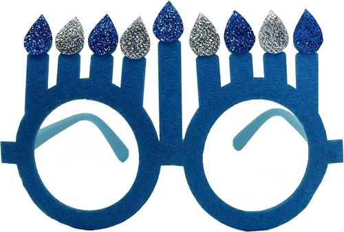Vista 5 de The Dreidel Company Lentes Happy Hanukkah, regalos de fiesta y accesorios de fiesta, colores surtidos para niños