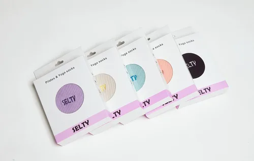 Vista 5 de SELTY Calcetines antideslizantes para mujer, para pilates, yoga, barre con puños