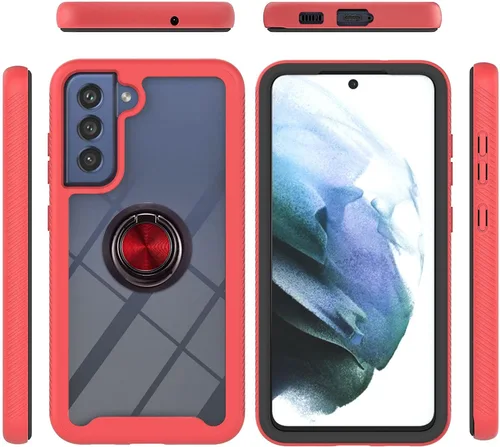 Vista 53 de Funda compatible con Xiaomi Poco X3 NFC, compatible con Xiaomi Poco X3 Pro/Poco X3 Ring Stand 3 en 1, color negro