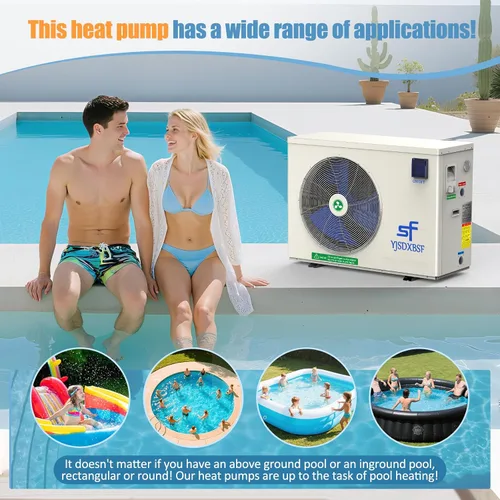 Vista 3 de Calentador eléctrico de piscina de 100000 BTU, adecuado para calentadores de piscina sobre el suelo, bomba de calor de piscina de 20,000 galones
