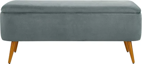 Vista 5 de Ball & Cast Banco de almacenamiento tapizado de terciopelo de 44 pulgadas de ancho x 16 pulgadas de profundidad x 18 pulgadas de alto, patas
