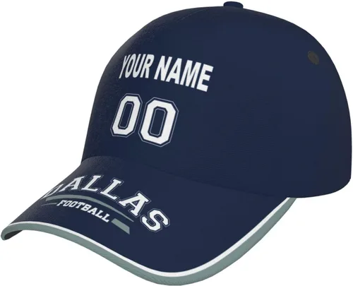 Vista 19 de Cap Custom Football Hats with Any Name and Number Personalized Gifts for Men Women Football Sports Fans