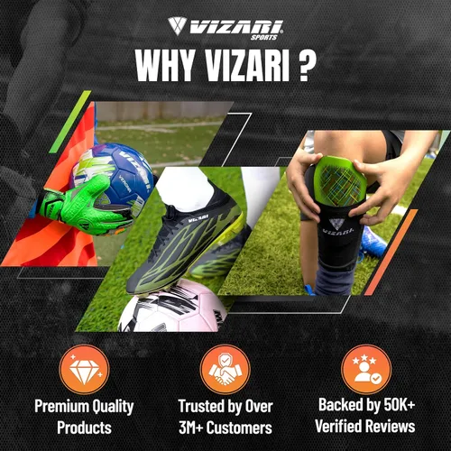 Vista 10 de Vizari Malaga - Espinilleras de fútbol transpirables y ligeras, con protección para el tobillo, reducen golpes y lesiones, para adultos, jóvenes