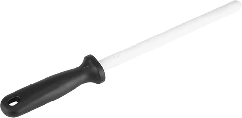 Vista 8 de Afilador de cerámica de 8 pulgadas para tijeras de cocina, herramienta eficiente de afilado grueso y fino con mango ABS