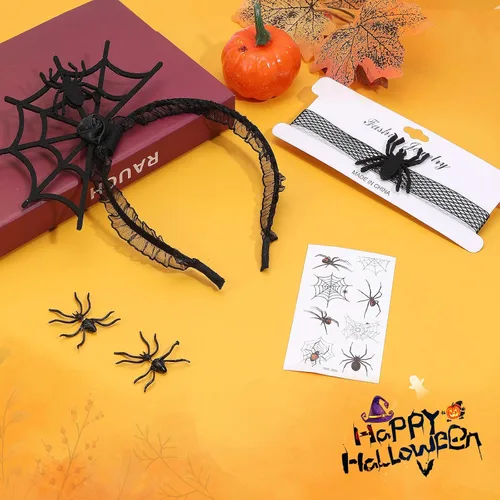 Vista 6 de TOKUFAGU Diadema de Halloween con cuernos de diablo con purpurina para adultos y niños, cuerno de diablo para fiesta de Halloween