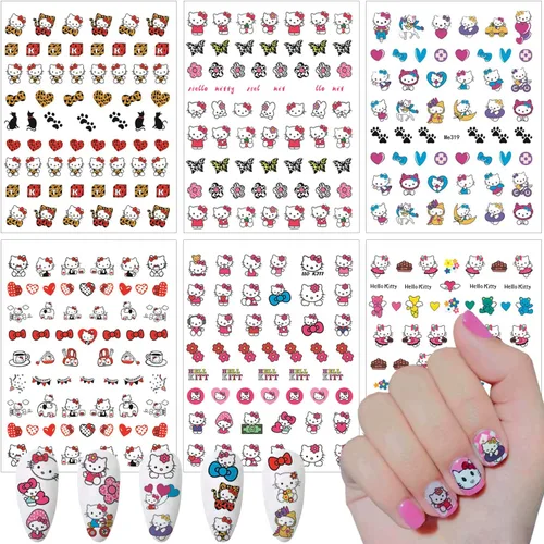 Vista 10 de 8 hojas de calcomanías de uñas de Halloween autoadhesivas 3D para Halloween, góticas, decoración de uñas, suministros de arte de uñas divertidas