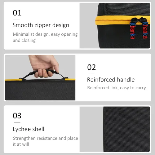 Vista 3 de khanka Reemplazo de estuche rígido para amoladora DEWALT 20V MAX* (DCG426B), solo funda