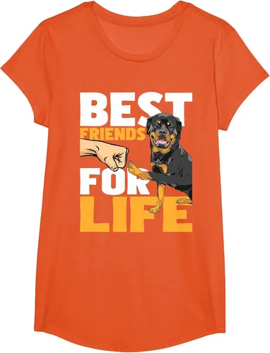 Vista 3 de Best Friends for Life - Rottweiler Animal Dog Lover Breeder T-Shirt