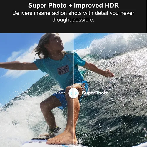 Vista 9 de GoPro HERO8 Black - Cámara de acción impermeable con pantalla táctil 4K Ultra HD Video 12MP Fotos 1080p Estabilización de transmisión en vivo