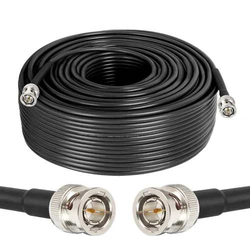 Vista 7 de XRDS -RF Cable SDI de 1 pie, cable de video digital macho BNC 75 ohmios RG59 BNC Cables soporta HD-SDI/3G/6G-SDI/4K/8K (2PCS)
