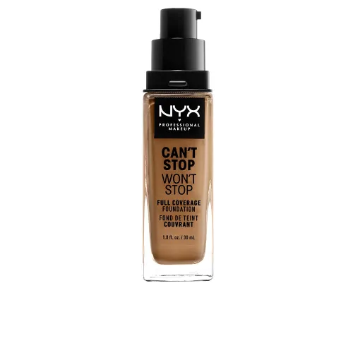 Vista 28 de NYX PROFESSIONAL MAKEUP Can't Stop Won't Stop - Base de maquillaje, 24 horas de cobertura total y acabado mate, cálido 16.7 Cálido