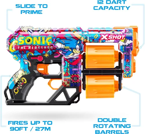 Vista 3 de XShot X-Shot-Skins-Series 1-Dread(24 Dardos) Sonic ROBOTNIK