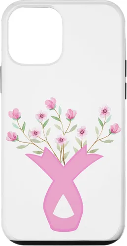 Vista 16 de Flower Jar Pink Ribbon Breast Cancer Awareness Month Women Case for iPhone 17