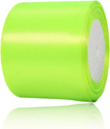 Vista 20 de Cinta de Satén Beige de Color Sólido, 1-1/2 Pulgadas x 25 Yardas, Cinta de Satén de Tela para Envolver Regalos, Manualidades, Hacer Lazos
