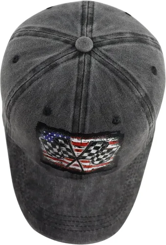 Vista 4 de Gorra de béisbol de algodón ajustable con bandera de Estados Unidos para hombres y mujeres, divertida gorra de béisbol ajustable