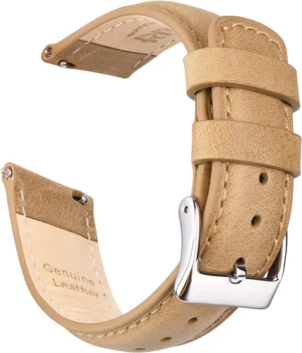 Vista 15 de Ritche Correas de Reloj de Cuero de Liberación Rápida Regalo de Navidad, Correas de Reloj Genuinas para Hombres y Mujeres, Correa de Reloj de Cuero