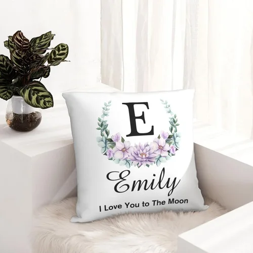 Vista 8 de Funda de almohada personalizada con nombre de foto, regalos personalizados para mamá, papá, hombres, mujeres, él, ella, fundas de cojín
