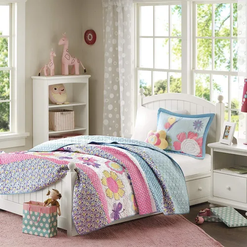 Vista 16 de Intelligent Design Juego de Edredón Reversible de Algodón para Niños - Diversión Vibrante, Estampado Juguetón, Ropa de Cama para Niños de Todas