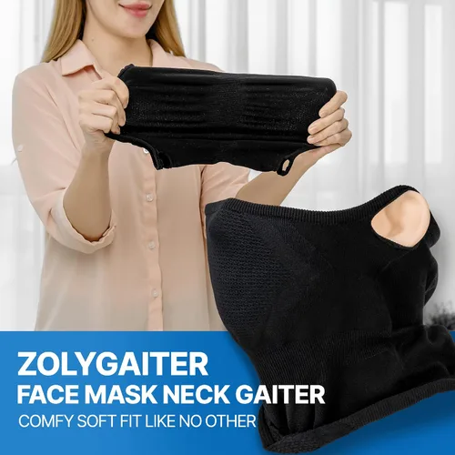 Vista 2 de Pasamontañas para la cara y el cuello, máscara para correr para hombres y mujeres Protección solar UV sin estaciones