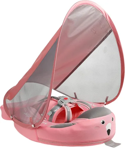 Vista 10 de Mambobaby Float Add Tail Flotador de natación para bebé/bebé con toldo, no inflable, sólido, mejorado, suave, impermeable, material de cuero