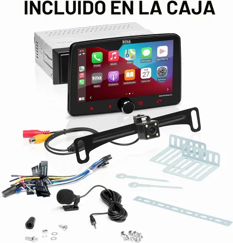 Vista 5 de BOSS Audio Systems BVCP9700A-CFL - Sistema estéreo para automóvil - Apple CarPlay, Android Auto, DIN único con pantalla táctil de 7 pulgadas