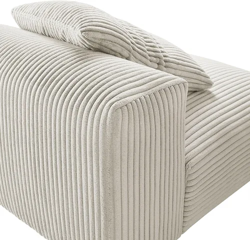 Vista 9 de Modway Sofás Solace, de gran tamaño, almendra