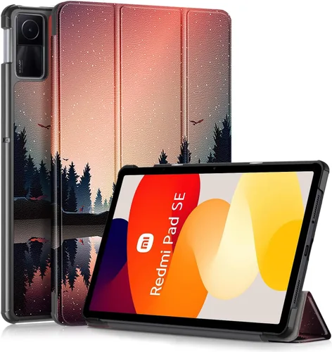 Vista 10 de Funda para Xiaomi Redmi Pad SE de 11 pulgadas, ligera funda inteligente con soporte triple y encendido automático para Xiaomi Redmi Pad SE 2023