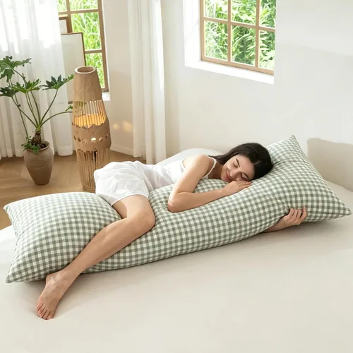 Vista 81 de MooMee Juego de 2 fundas de almohada de cuadros 100% algodón lavado con textura parecida al lino, transpirable, duradera, suave y cómoda