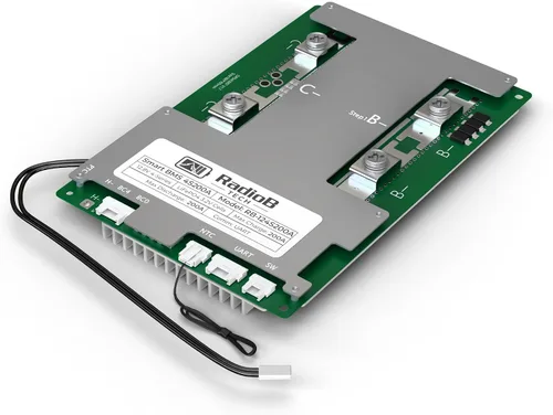 Vista 6 de Smart BMS 4S 12V Lifepo4 - Placa de protección de PCB para gestión de baterías de litio con cables de equilibrio y Bluetooth inalámbrico, soporta 4